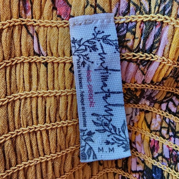 Intimately Free People Womens Medium Dress One Step Ahead Floral Printed Halter - Picture 7 of 8